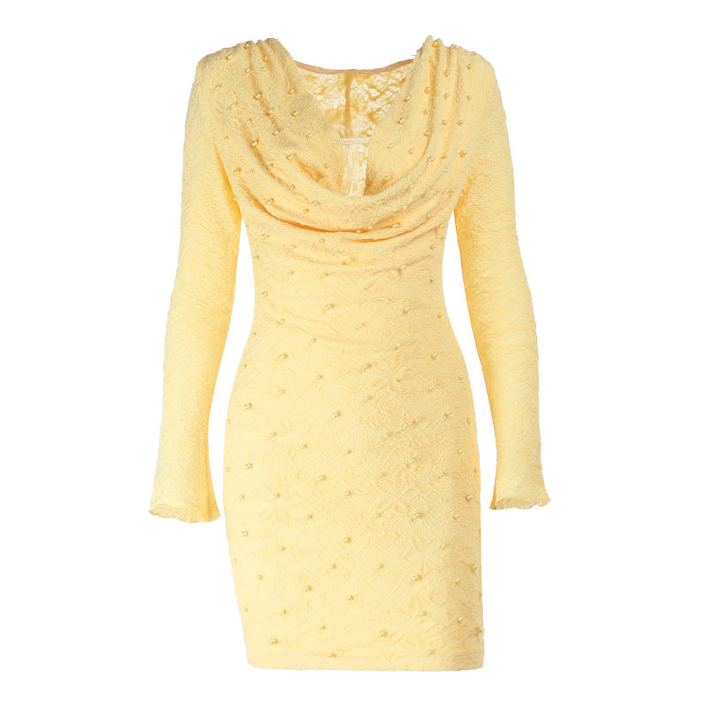 Dame Elegant Mini Kjole med Dyb V-Hals og Fint Udsnit Stilla