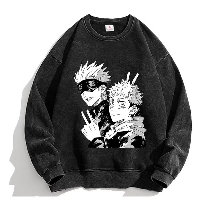 Kvindernes Sweatshirt med Kreativt Anime Design Skovae
