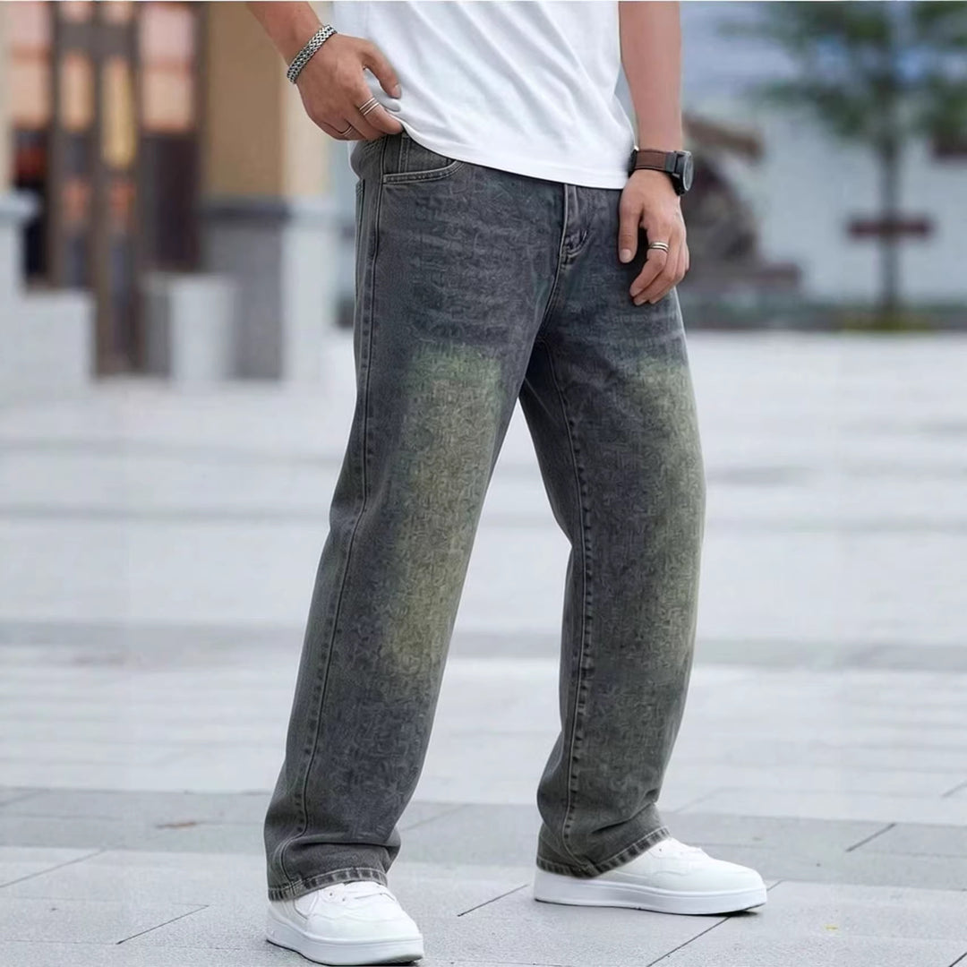 Herrer casual jeans med unikt design Skovae
