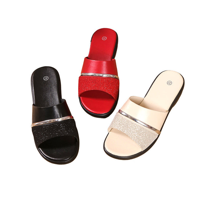 Dame Wedge-sandaler med elegant metaldekoration og komfortabel sål Stilla