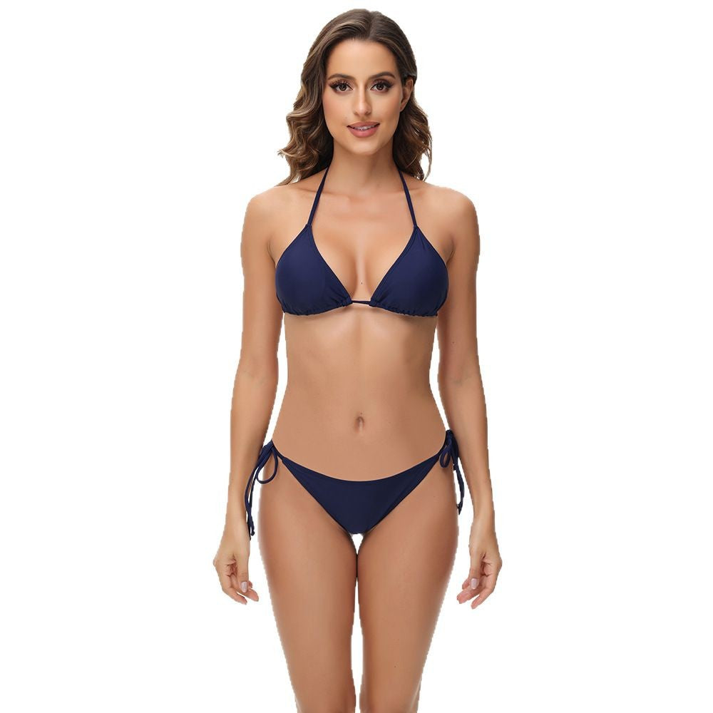 Dame Triangle Tie-Back Bikini Sæt Stilla