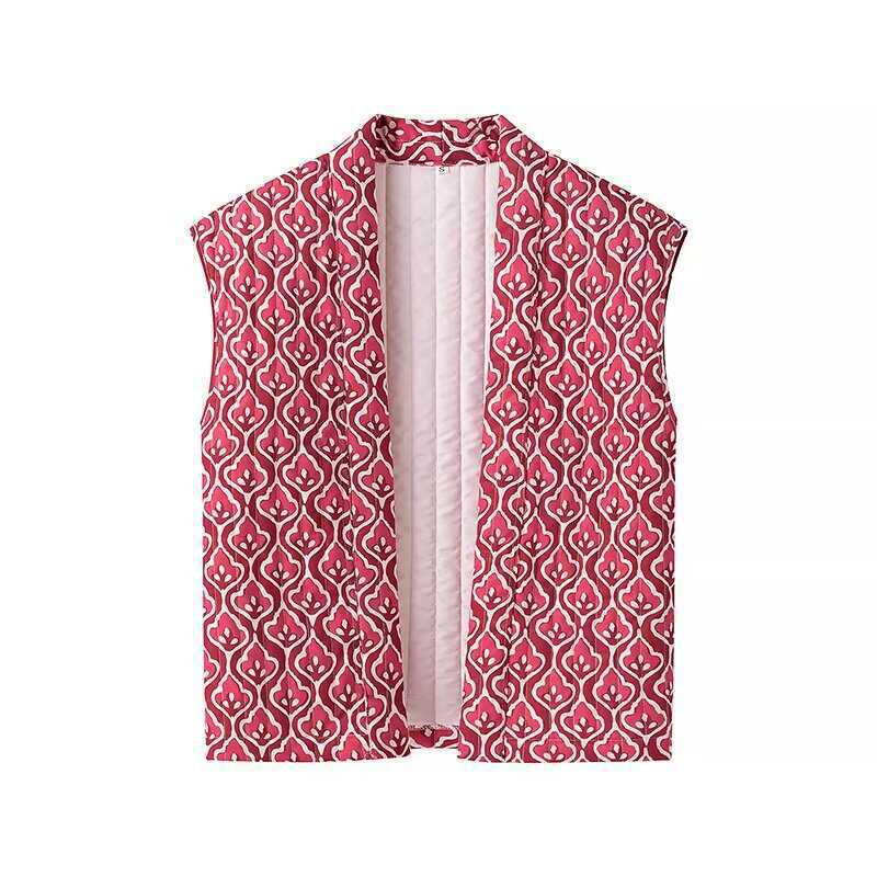 Dame Mode Vest med blomster mønstre og afslappet snit Stilla