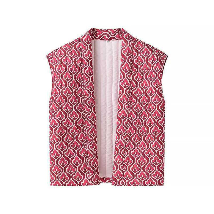 Dame Mode Vest med blomster mønstre og afslappet snit Stilla