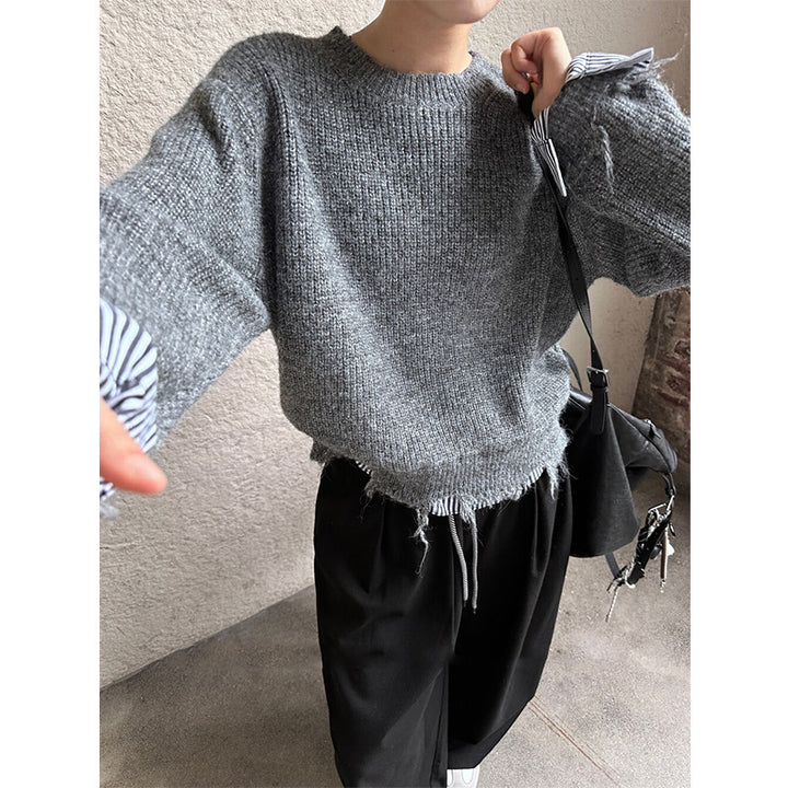 Kvinders casual sweater med fashionable frynse design og komfortabel pasform Stilla