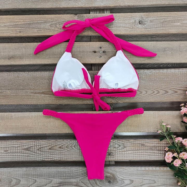 Dame Bikini-sæt med flettede stropper og asymmetrisk snit Stilla