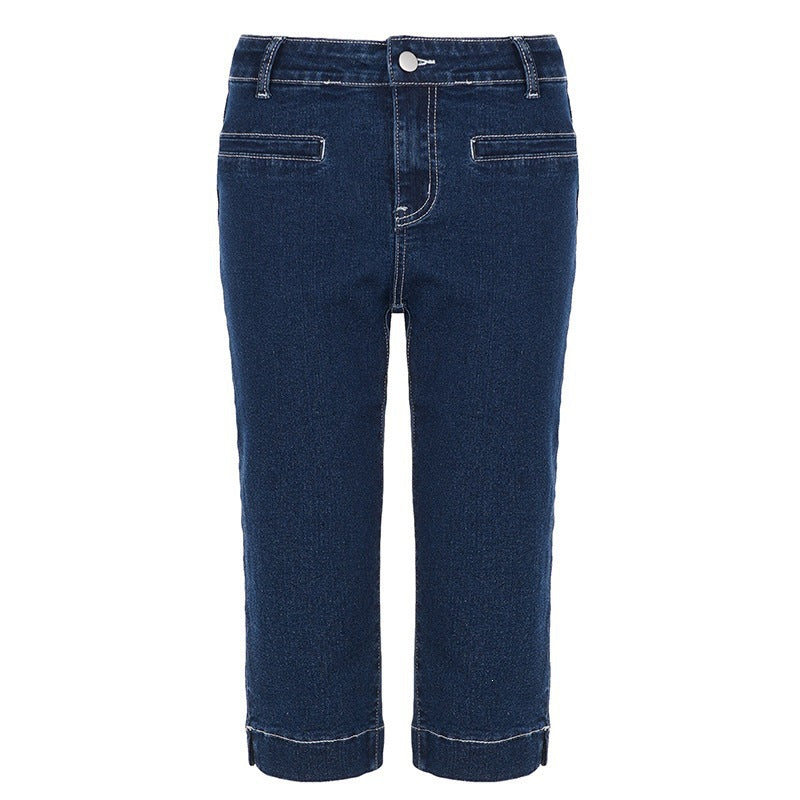 Damen klassische Jeans im Komfortschnitt mit turn-up Saum Skovae