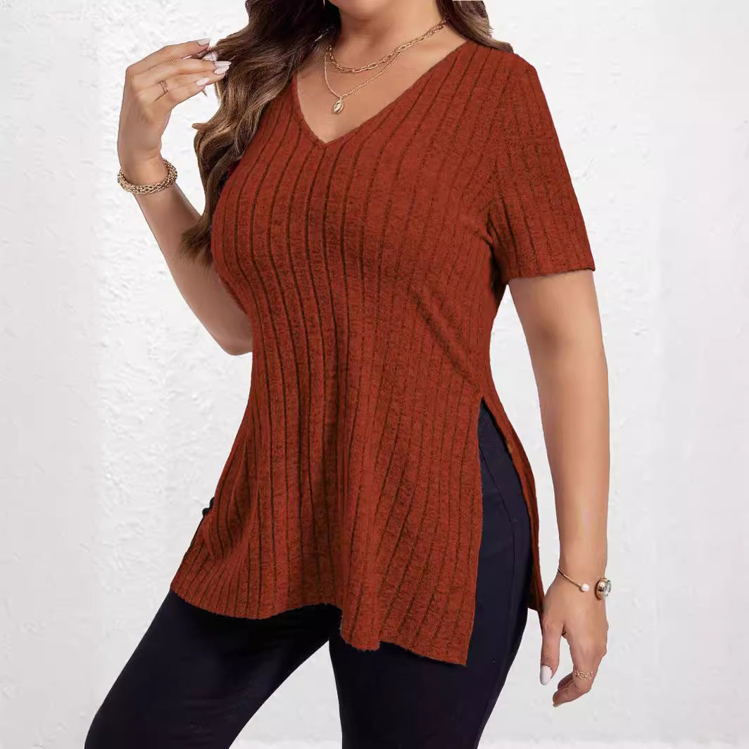 Dame Relaxed Fit Rib Tunika Top Stilla
