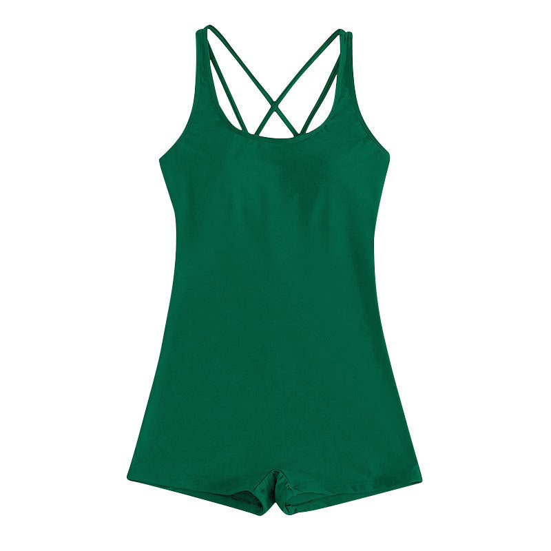 Dame one-piece badedragt med stilfuld ryg-design Skovae