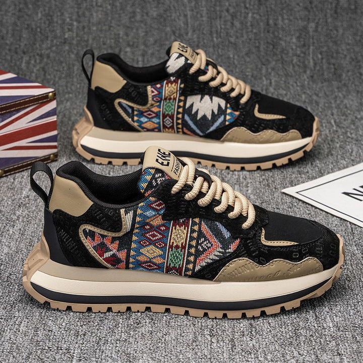 Dame Komfort-sneakers med unikt etno-design og skridsikker sål Stilla