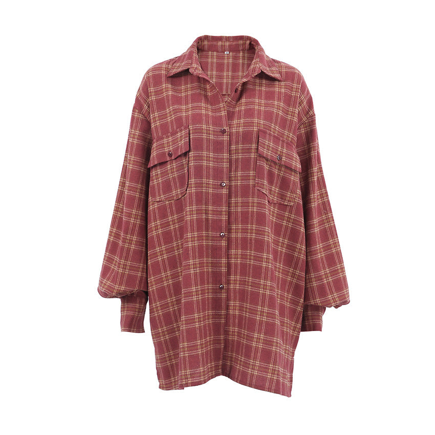 Dame Overshirt i ternet design med casual snit Stilla