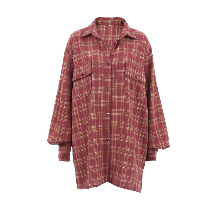 Dame Overshirt i ternet design med casual snit Stilla