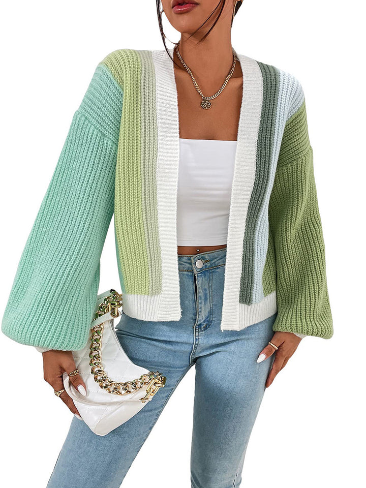 Femme Chunky Strik Bellærme Cardigan Stilla
