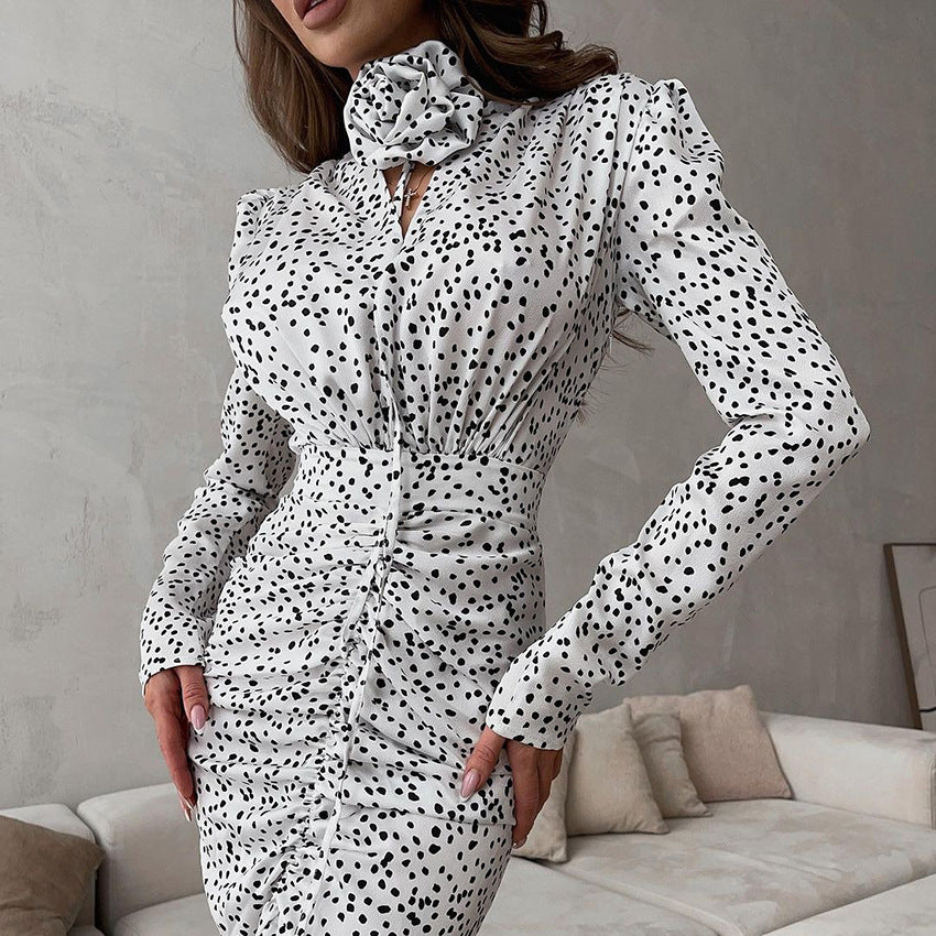 Dame maxikjole med raffineret vildesign og elegante flæsedetaljer Stilla