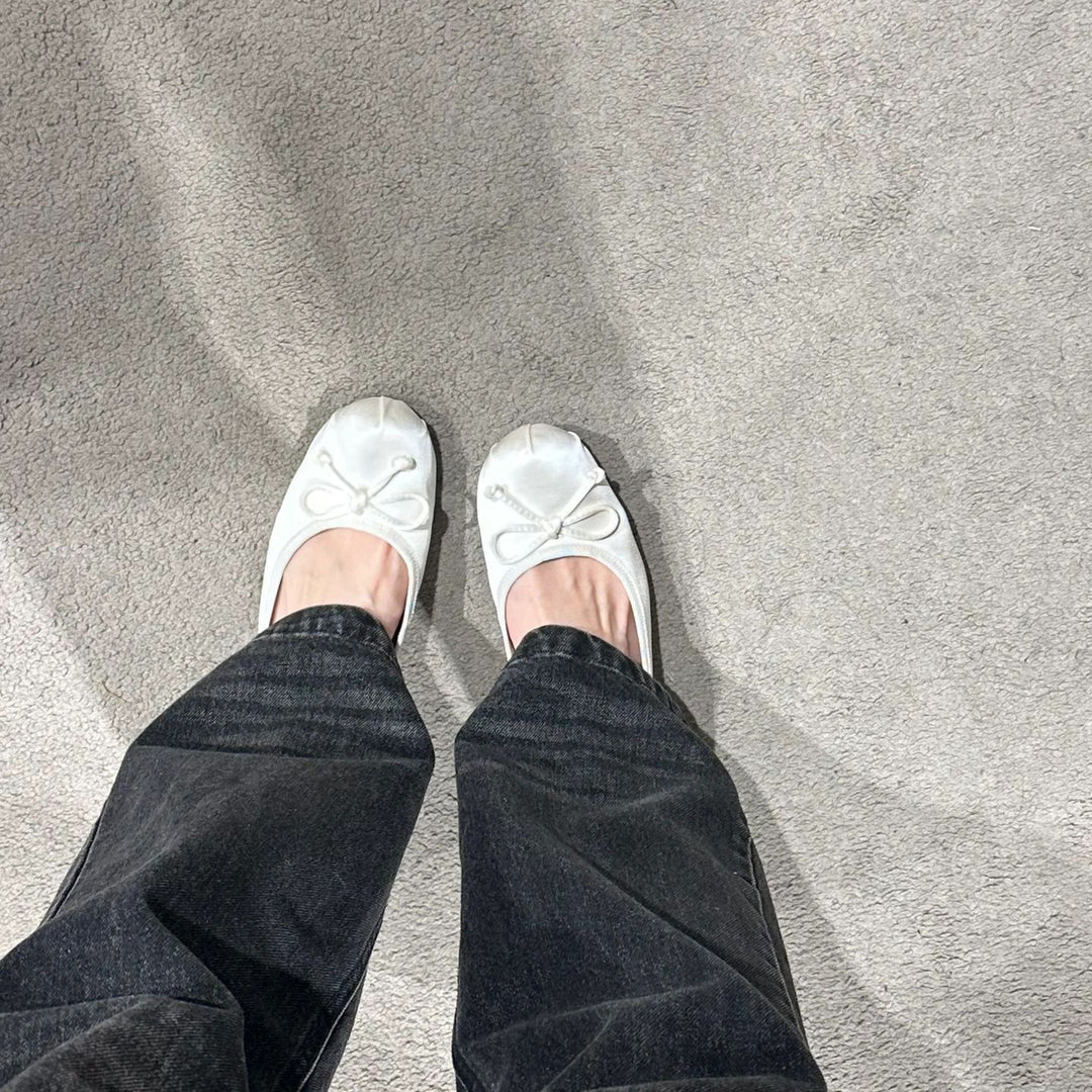 Dame elegante ballerina-flats med sløjfedetalje Stilla
