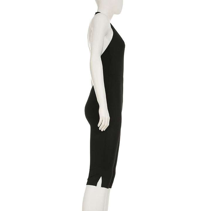 Dame kropsnær jumpsuit med dyb rygudskæring og rent design Skovae