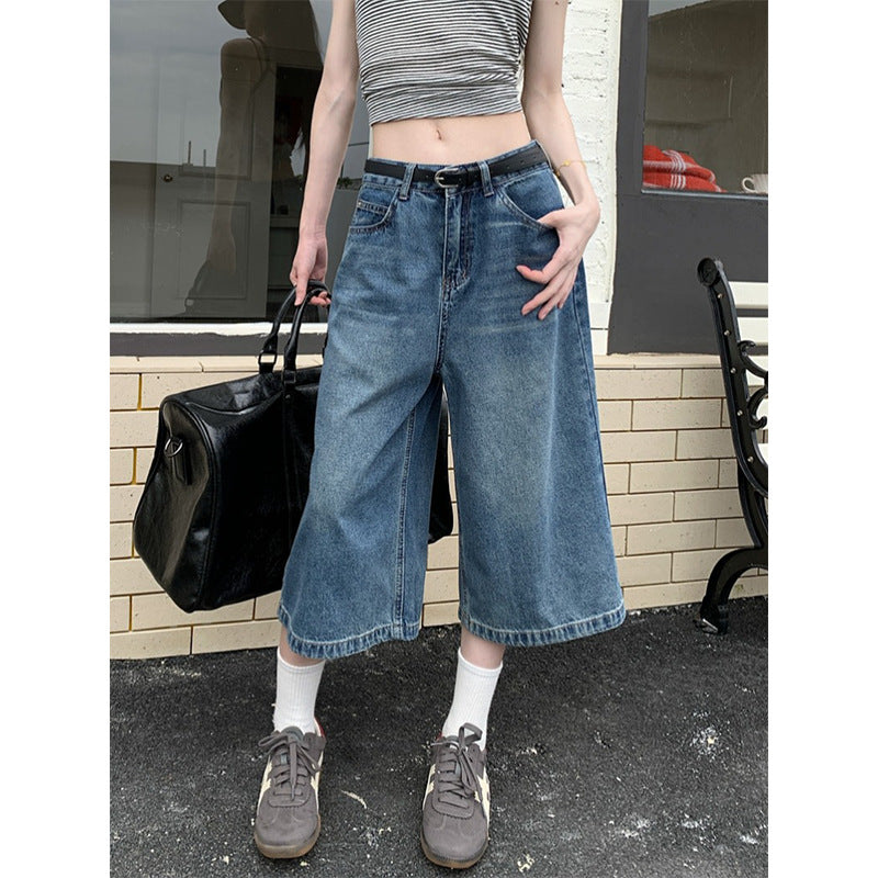 Kvindernes Løs Pasform Jeans Culottes Stilla
