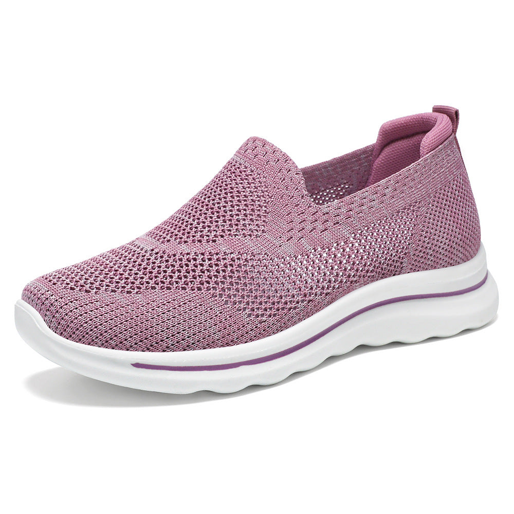 Dame Åndbare Slip-On Sneakers med elastisk Overdel og Dæmpningssystem Stilla