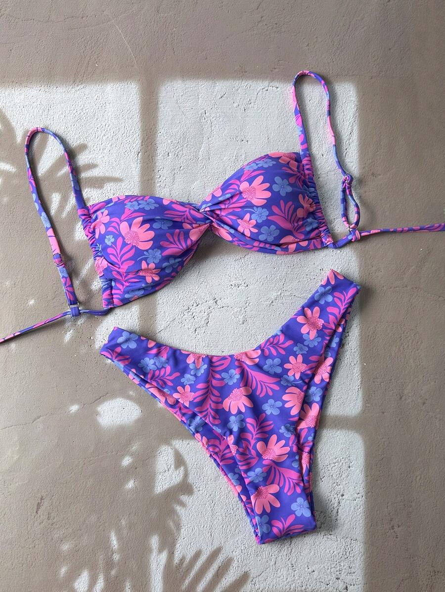 Dame Floral Bikini-Sæt Skovae