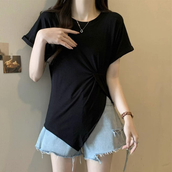 Femme Stilfuld Knytte T-shirt Stilla