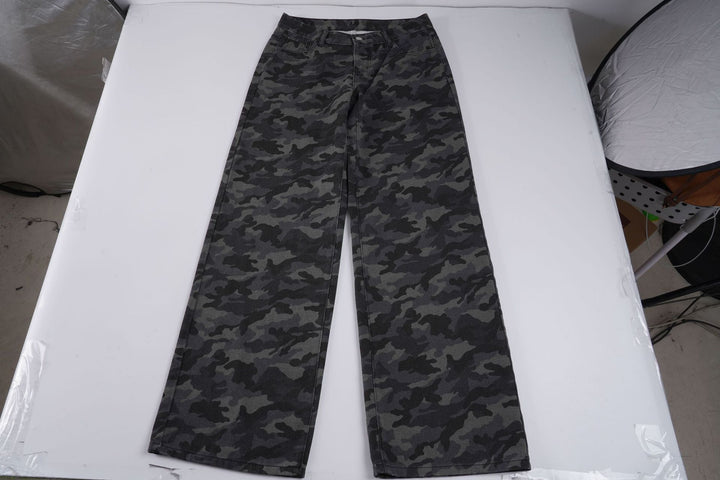 Dame Relaxed Fit Cargobukser med moderigtigt camouflage-mønster Skovae