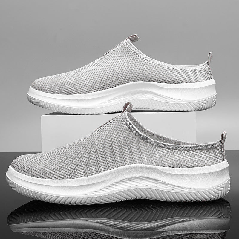Unisex nan lette netstof slip-on sneakers med åndbart overmateriale, dempende EVA-mellemsål og skridsikre profil såler Skovae