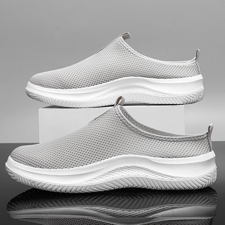 Unisex nan lette netstof slip-on sneakers med åndbart overmateriale, dempende EVA-mellemsål og skridsikre profil såler Skovae