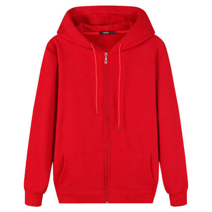 Kvinde hoodie jakke med fuld lynlås og praktiske sidelommer Skovae