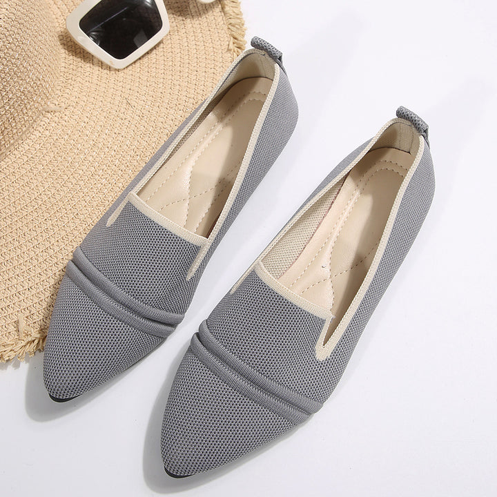 Dame mode slip-ons med spids sål Stilla