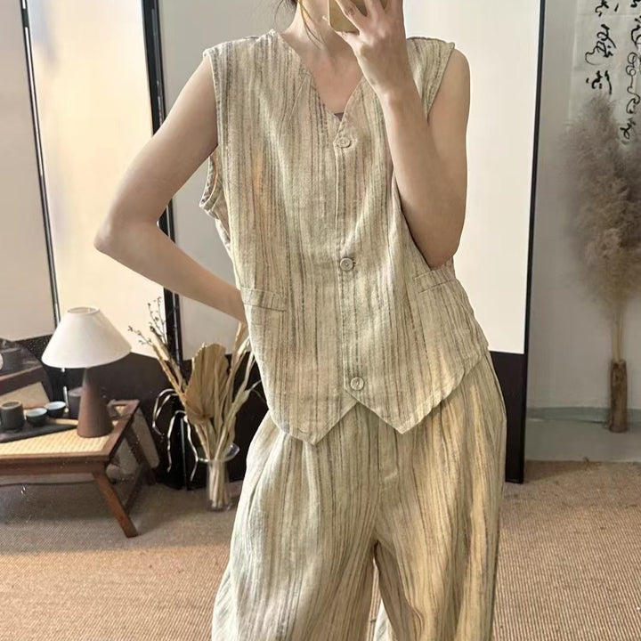Femme Stilig Button-Up Vest Stilla
