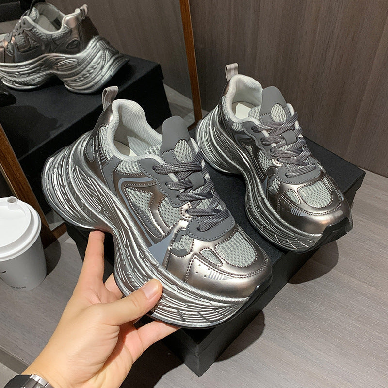 Dame Chunky Sneakers med innovativ dæmpningsteknologi og futuristisk design Stilla