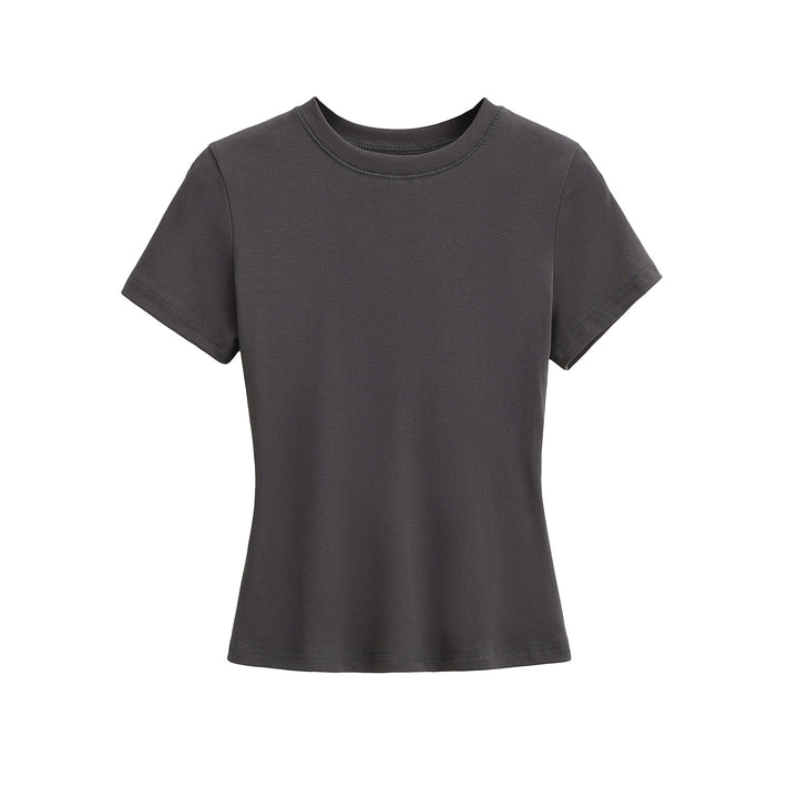 Dame Klassisk Basis T-shirt med figursyet snit og blødt stof Stilla