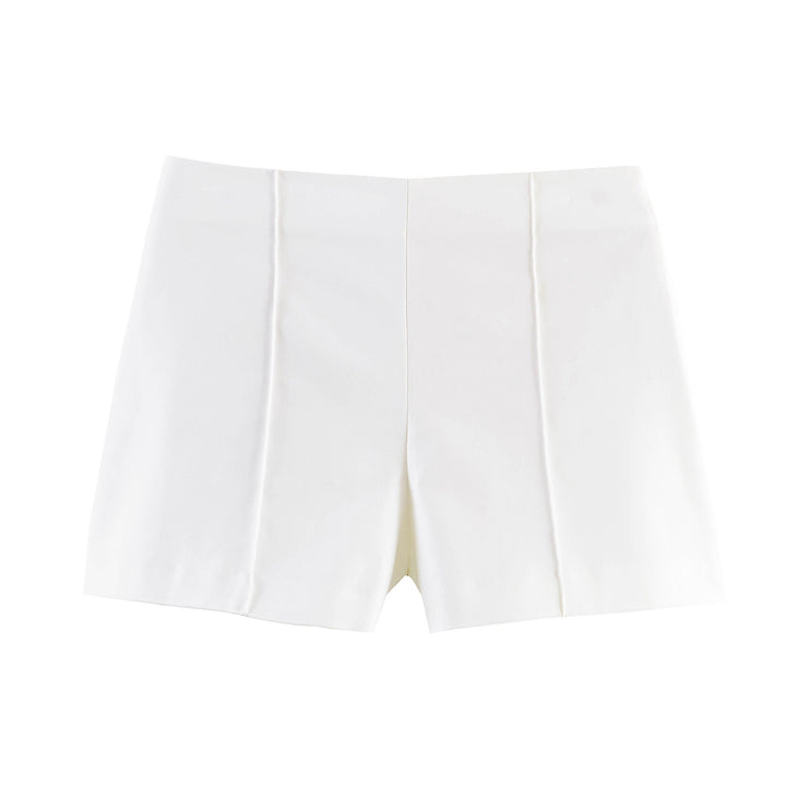 Dame elegante shorts med moderne plisserede detaljer Skovae