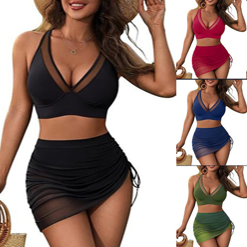Dame bikini-sæt med raffinerede cut-outs og moderigtigt leopardmønster Skovae