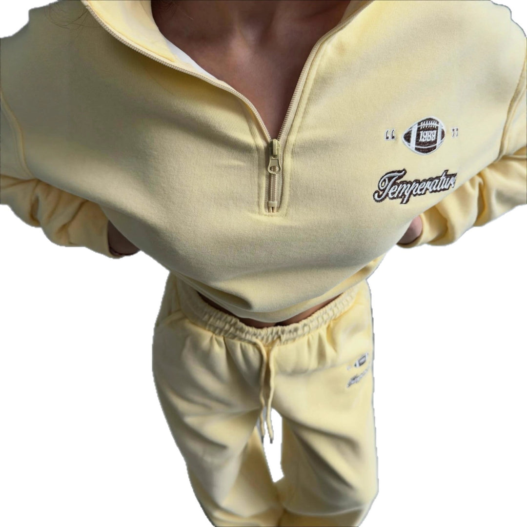 Kvinder casual zip pullover med elastisk kant og sporty accenter Stilla