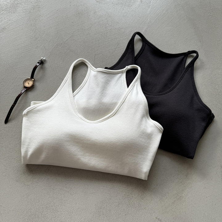 Dame Sportsligt Tanktop med Racerback-design Stilla