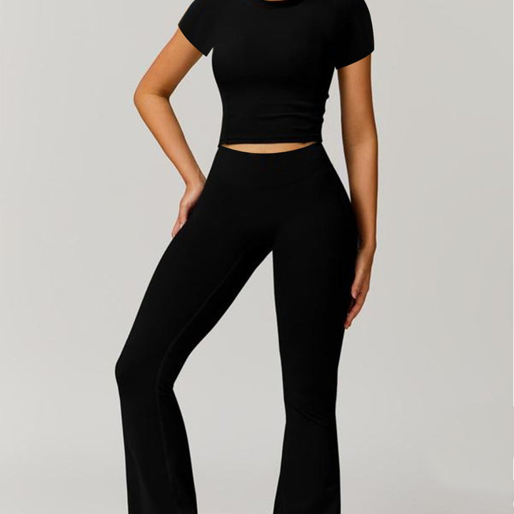 Dame Sporty leggings med moderigtigt top og innovativt snit Skovae
