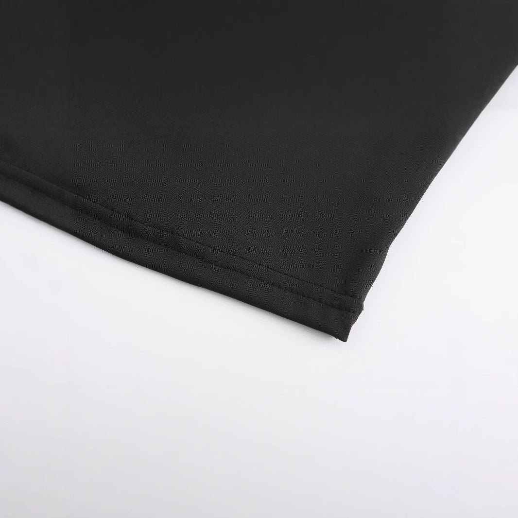 Dame Crop-Top med iøjnefaldende grafikdesign og edgy tekst Skovae