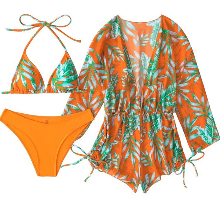 Dame romper med blomsteret cut-out design Skovae