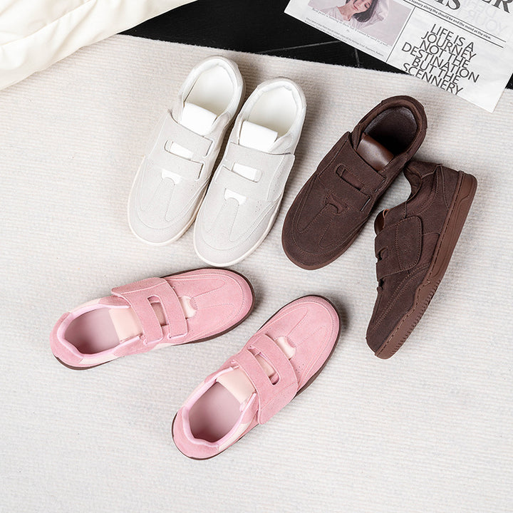 Dame Sneakers i retro-stil med velcro Stilla