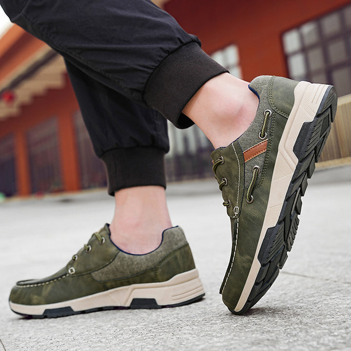 Herre nan mokassin-inspireret city-sneaker med profileret gummisål og polstret hælkant Skovae