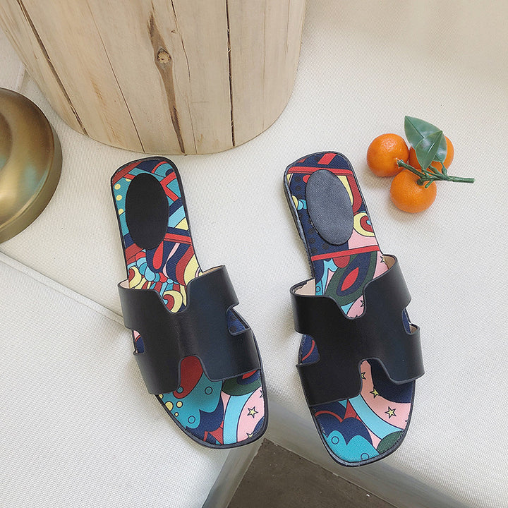 Dame Mode Flip-Flops med legende design Stilla