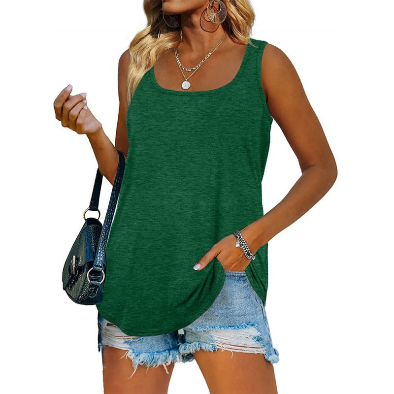 Dame afslappet tanktop med moderne snit og praktiske lommer Stilla