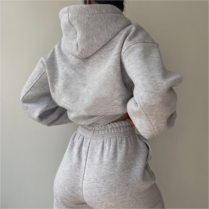 Dame moderigtigt og afslappet hoodie-sæt med bred pasform Stilla