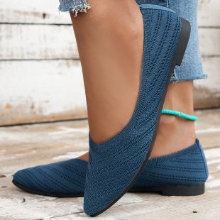 Dame Stilfulde Ballerinas med Komfort-overmateriale og elastisk sål Stilla