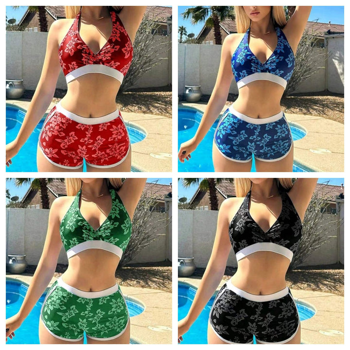 Dame sporty bikini overdel og shorts sæt Skovae