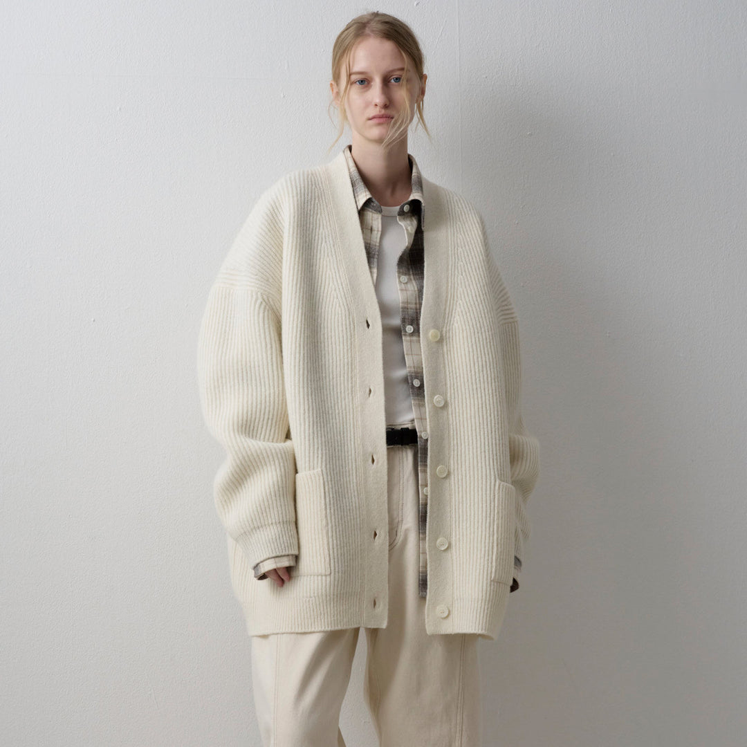 Dame chunky strik cardigan med oversized ærmer Stilla