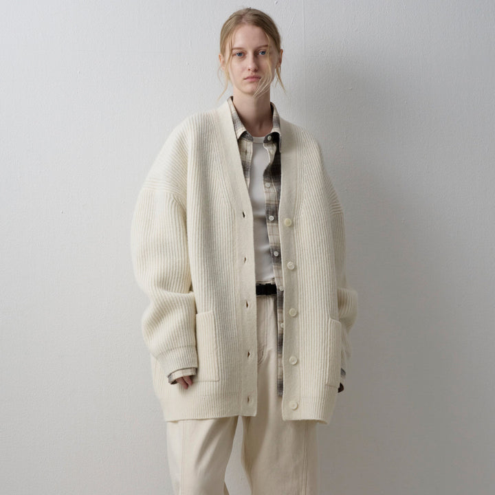 Dame chunky strik cardigan med oversized ærmer Stilla