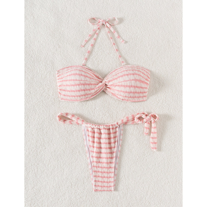 Femme Rib stribet Bikini-sæt Stilla