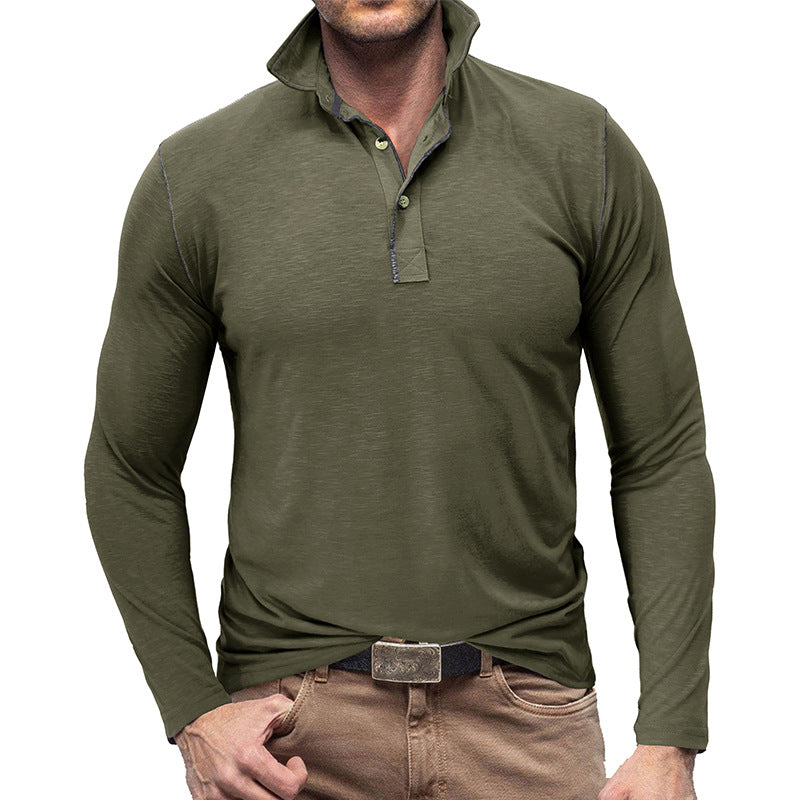 Stilla | Pique Pullover Slim Fit Blødt bomuldsfølelse Langærmet Stilig pasform