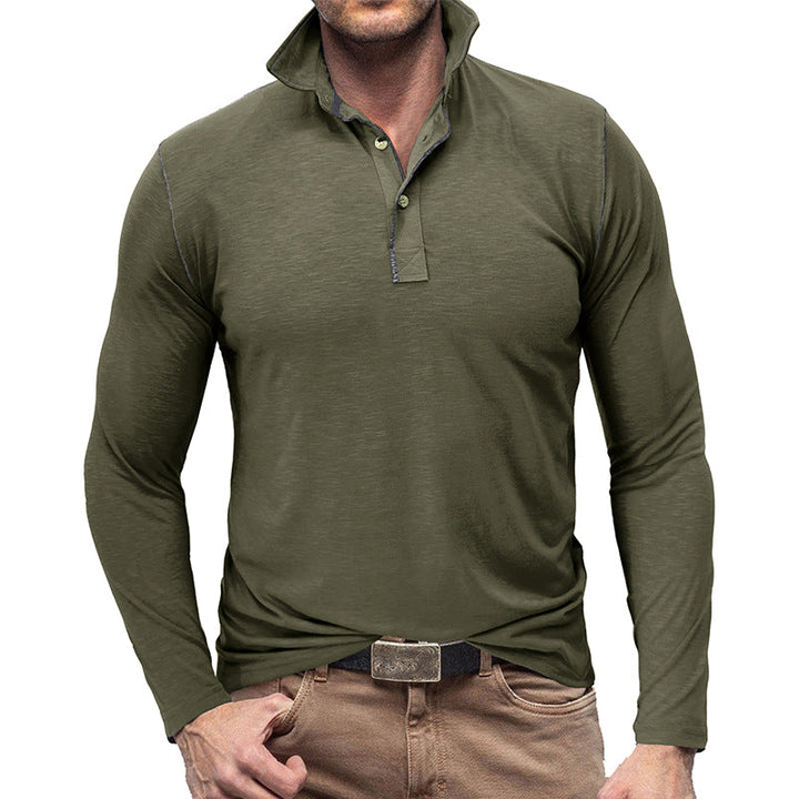 Stilla | Pique Pullover Slim Fit Blødt bomuldsfølelse Langærmet Stilig pasform